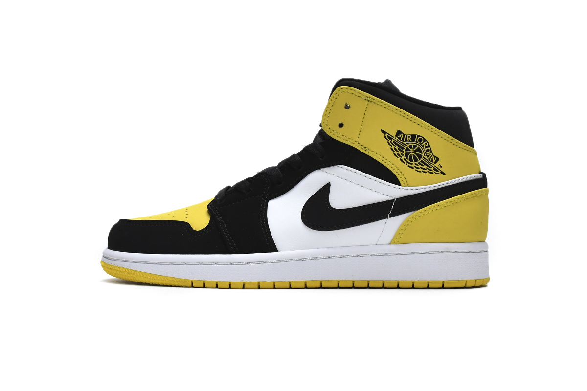 Jordan 1 Mid Yellow Toe Black 852542-071