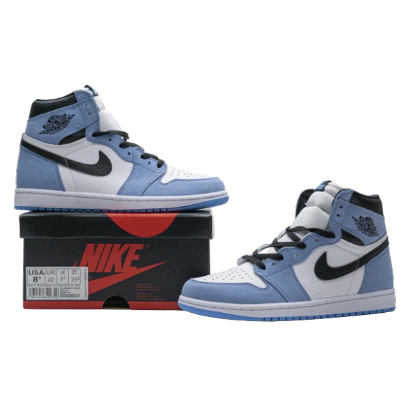 Jordan 1 Retro High White University Blue Black 555088-134 (XP Batch)
