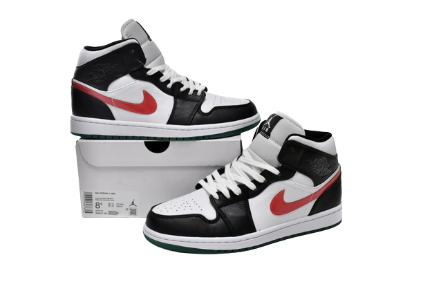 Jordan 1 Mid Alternate Swooshes Red Yellow BQ6472-063