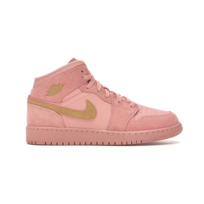 Jordan 1 Mid Coral Gold  BQ6931-600