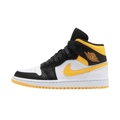 Jordan 1 Mid Laser Orange Black CV5276-107