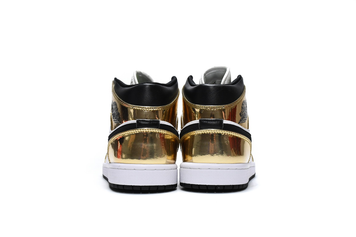 Jordan 1 Mid Metallic Gold Black White  DC1420-700