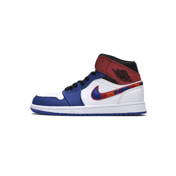 Jordan 1 Mid Multi-Color Swoosh 852542-146 