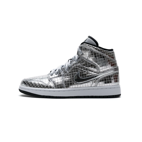 Jordan 1 Mid SE Disco Metallic Silver CU9304-001