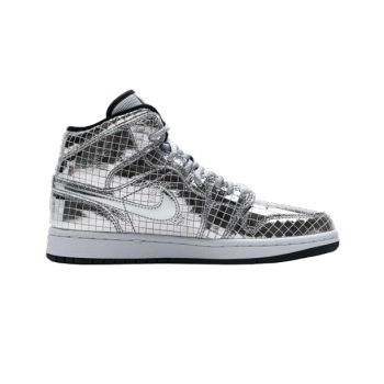 Jordan 1 Mid SE Disco Metallic Silver CU9304-001
