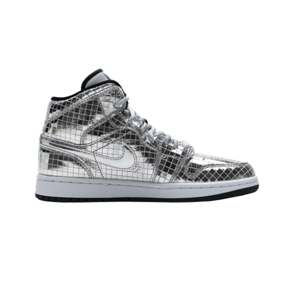 Jordan 1 Mid SE Disco Metallic Silver CU9304-001