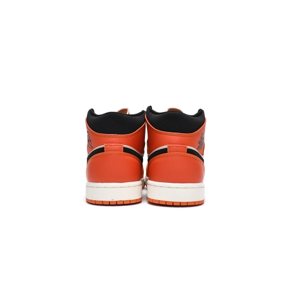 Jordan 1 Mid Team Orange Black 852542-800 