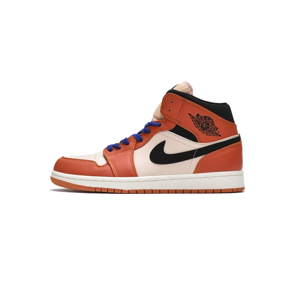 Jordan 1 Mid Team Orange Black 852542-800 