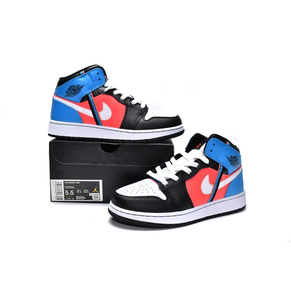 Jordan 1 Mid Tri Color Ribbons  CV4891-001