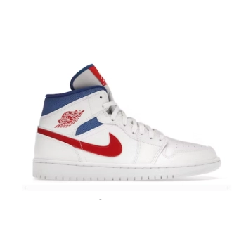 Jordan 1 Mid White Red Royal BQ6472-164