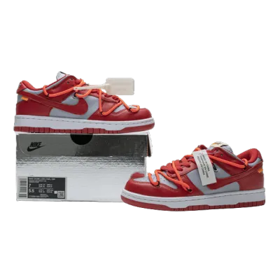 Nike Dunk Low Off-White University Red CT0856-600(GB Batch)