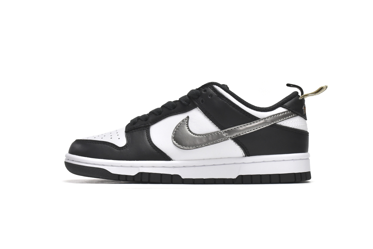Nike Dunk Low Black White Metallic DH9764-001
