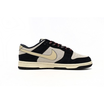 Nike Dunk Low LX Black Suede Team Gold DV3054-001