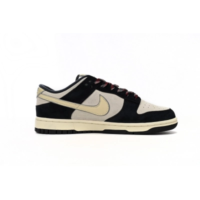 Nike Dunk Low LX Black Suede Team Gold DV3054-001