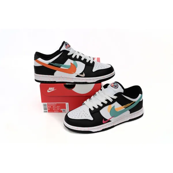 Nike Dunk Low Multiple Swooshes White Washed Teal FD4623-131