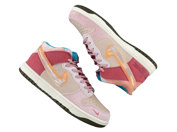 Nike Dunk Mid Social Status Free Lunch Strawberry Milk DJ1173-600