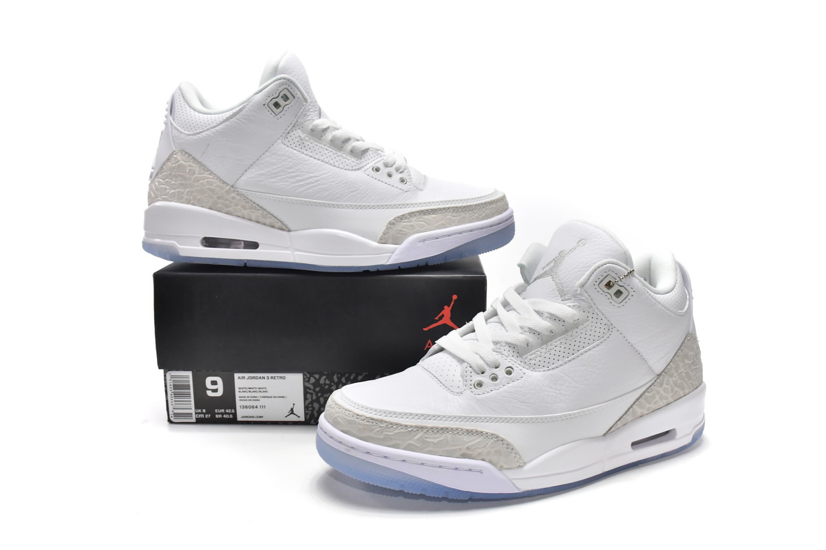 Jordan 3 Retro Pure White (2018) 136064-111