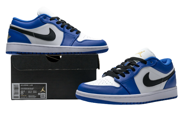 Jordan 1 Low Hyper Royal Orange Peel 553558-401