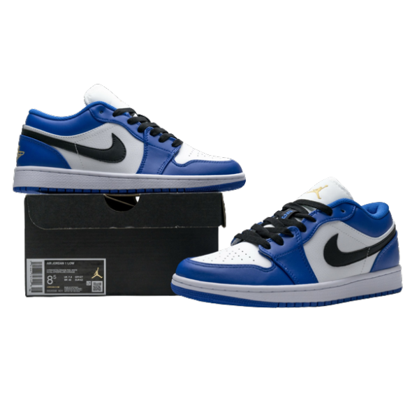 Jordan 1 Low Hyper Royal Orange Peel 553558-401