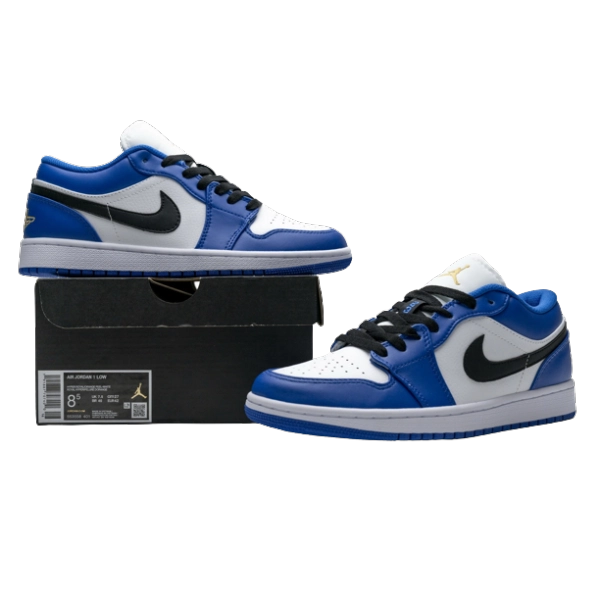 Jordan 1 Low Hyper Royal Orange Peel 553558-401