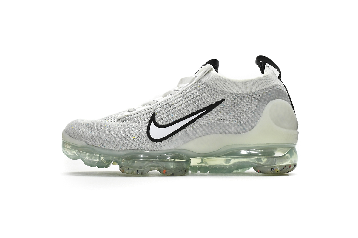 Nike Air VaporMax 2021 FK White Black Metallic Silver DH4084-100