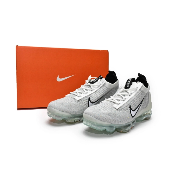 Nike Air VaporMax 2021 FK White Black Metallic Silver DH4084-100