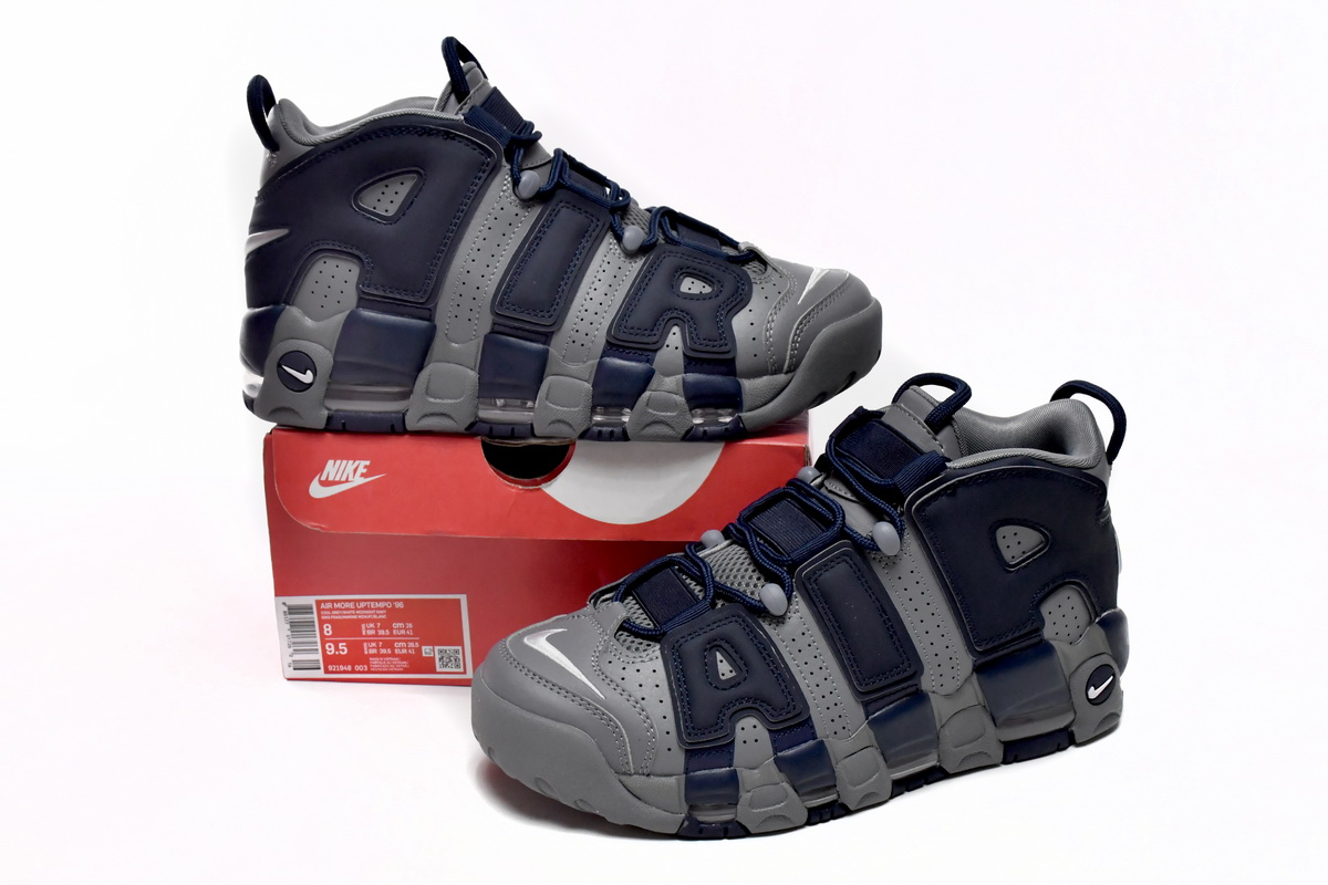 Nike Air More Uptempo Cool Grey Midnight Navy 921948-003 