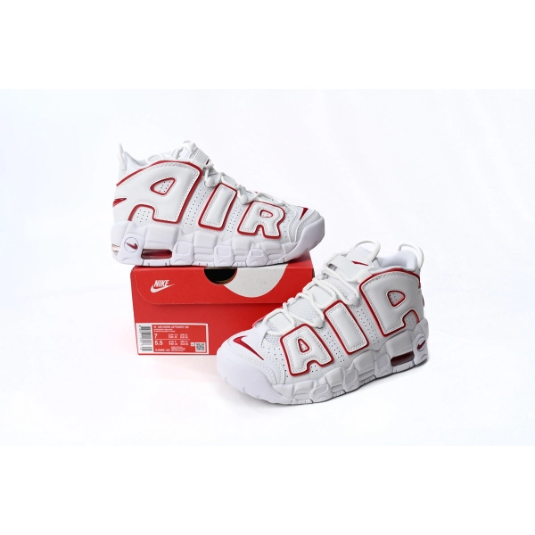 Nike Air More Uptempo White Varsity Red Outline (2018/2021) DJ5988-100 
