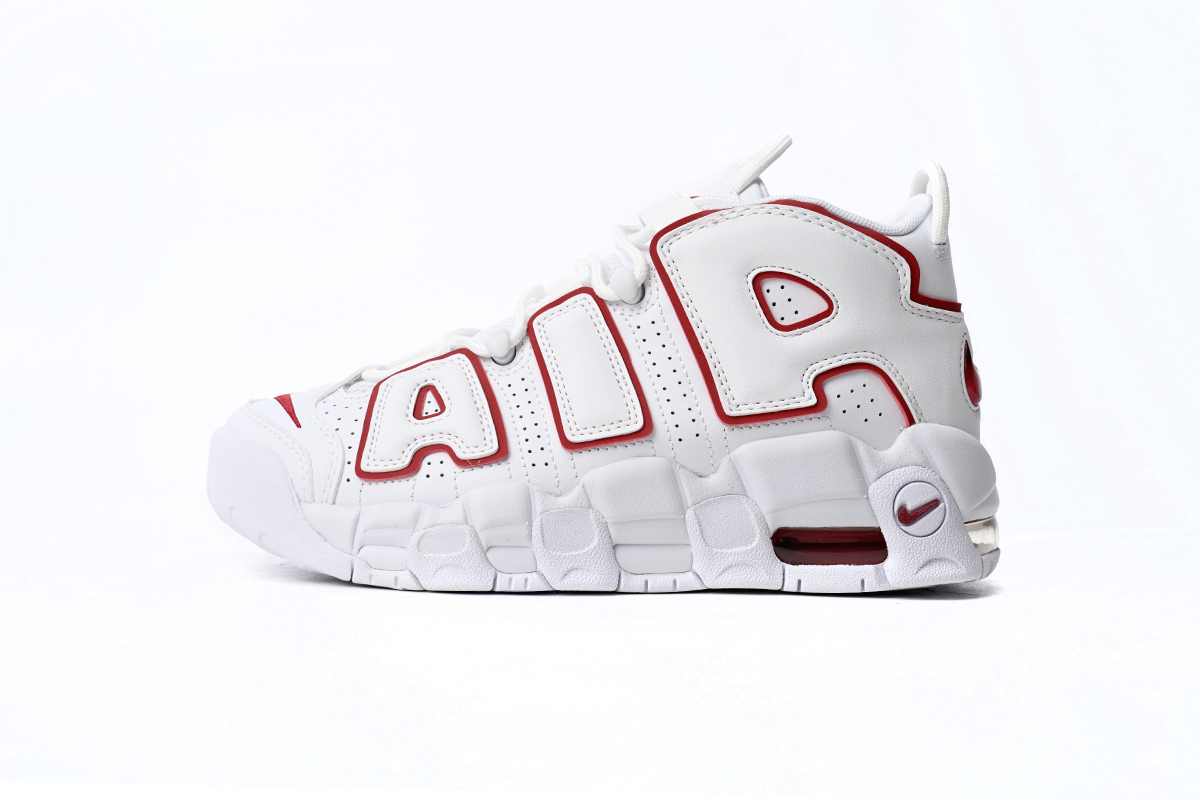 Nike Air More Uptempo White Varsity Red Outline (2018/2021) DJ5988-100 