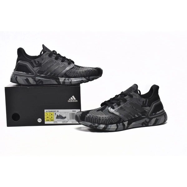 adidas Ultra Boost 20 Geometric Black Grey FV8329 
