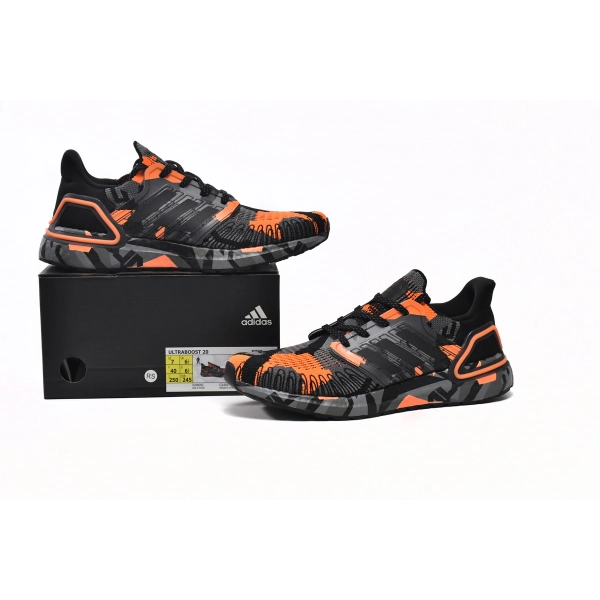 adidas Ultra Boost 20 Geometric Pack Black Signal Orange FV8330