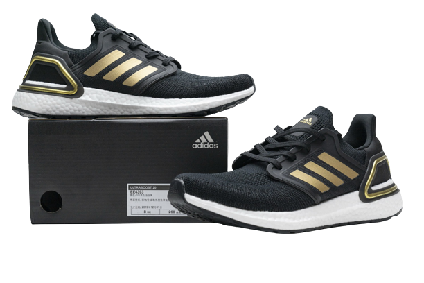 Adidas Ultra Boost 20 Black Gold White EE4393