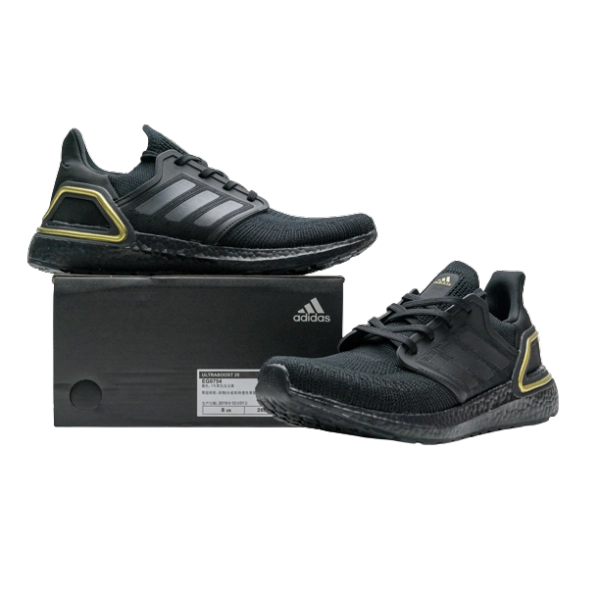 Adidas Ultra Boost 20 Core Black Gold Metallic EG0754