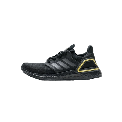 Adidas Ultra Boost 20 Core Black Gold Metallic EG0754