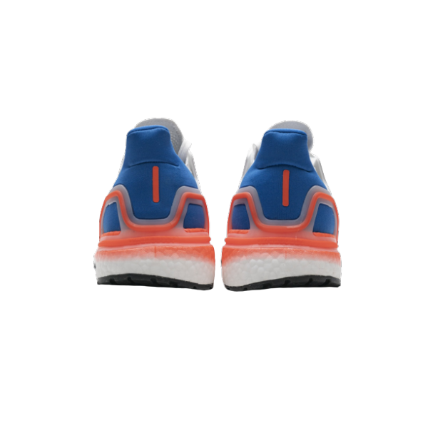 adidas Ultra Boost 20 White Orange Heel Pattern EG0699