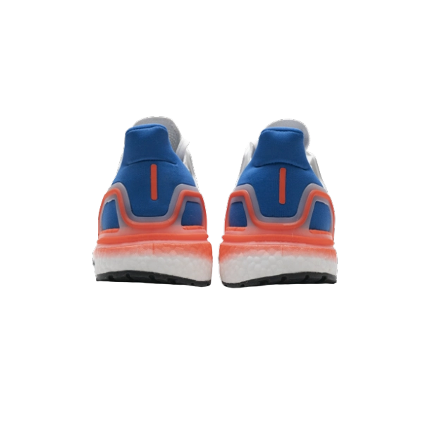 adidas Ultra Boost 20 White Orange Heel Pattern EG0699