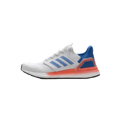 adidas Ultra Boost 20 White Orange Heel Pattern EG0699