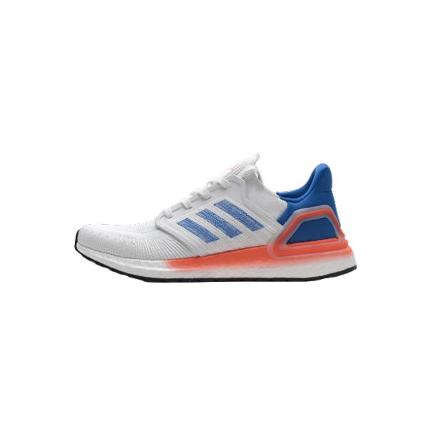 adidas Ultra Boost 20 White Orange Heel Pattern EG0699