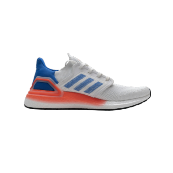 adidas Ultra Boost 20 White Orange Heel Pattern EG0699