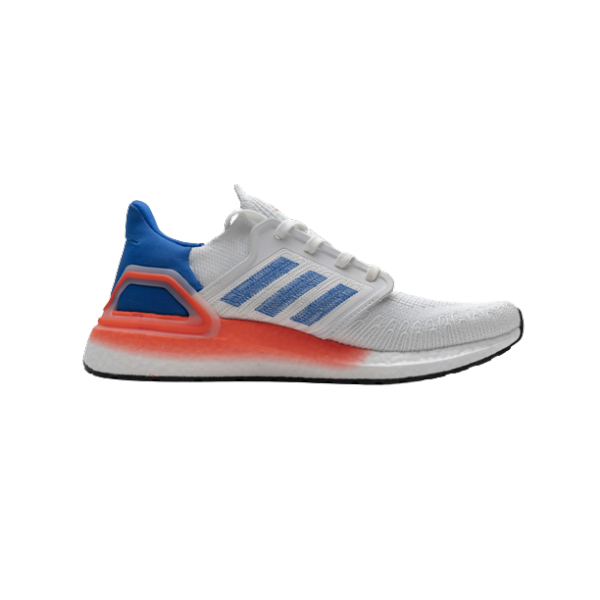 adidas Ultra Boost 20 White Orange Heel Pattern EG0699