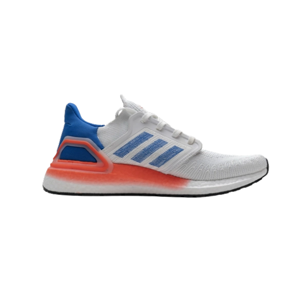 adidas Ultra Boost 20 White Orange Heel Pattern EG0699