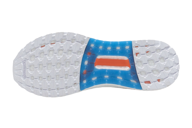 adidas Ultra Boost 20 White Sharp Blue True Orange EG0768