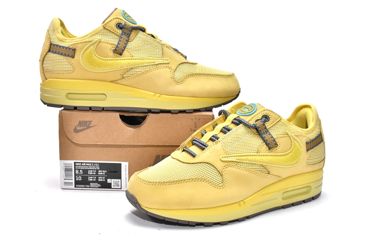 Nike Air Max 1 Travis Scott Cactus Jack Saturn Gold DO9392-700 