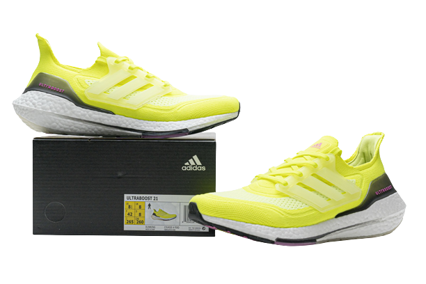 Adidas Ultra Boost 21 Solar Yellow Pink FY0373