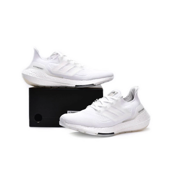Adidas Ultra Boost 21 White Iridescent Cage FY0846