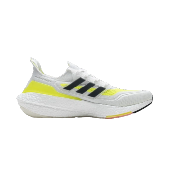 Adidas Ultra Boost 21 White Solar Yellow FY0377
