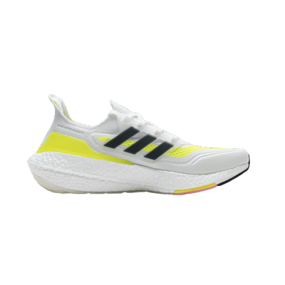 Adidas Ultra Boost 21 White Solar Yellow FY0377