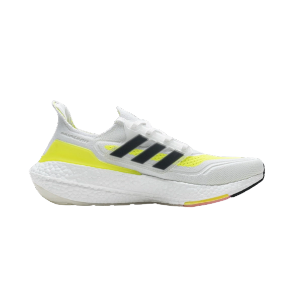 Adidas Ultra Boost 21 White Solar Yellow FY0377