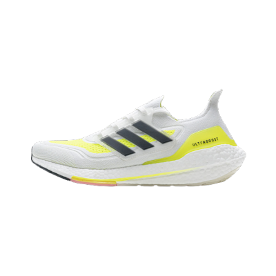 Adidas Ultra Boost 21 White Solar Yellow FY0377