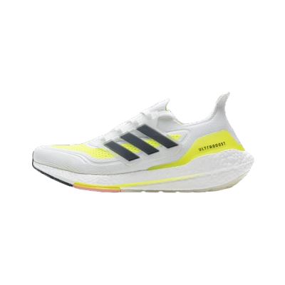 Adidas Ultra Boost 21 White Solar Yellow FY0377